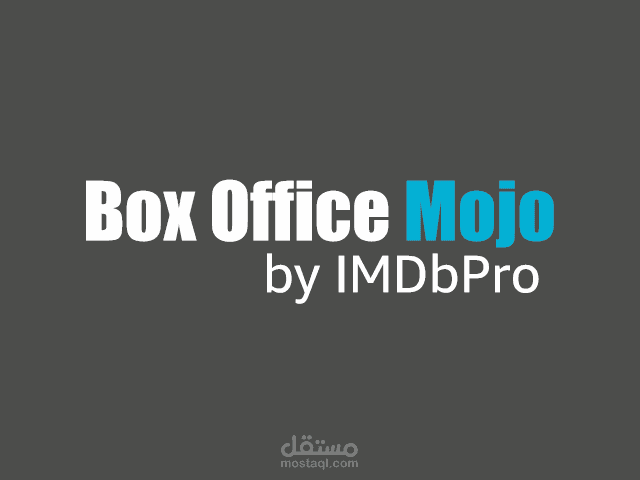 Box Office Mojo - Web Scraping