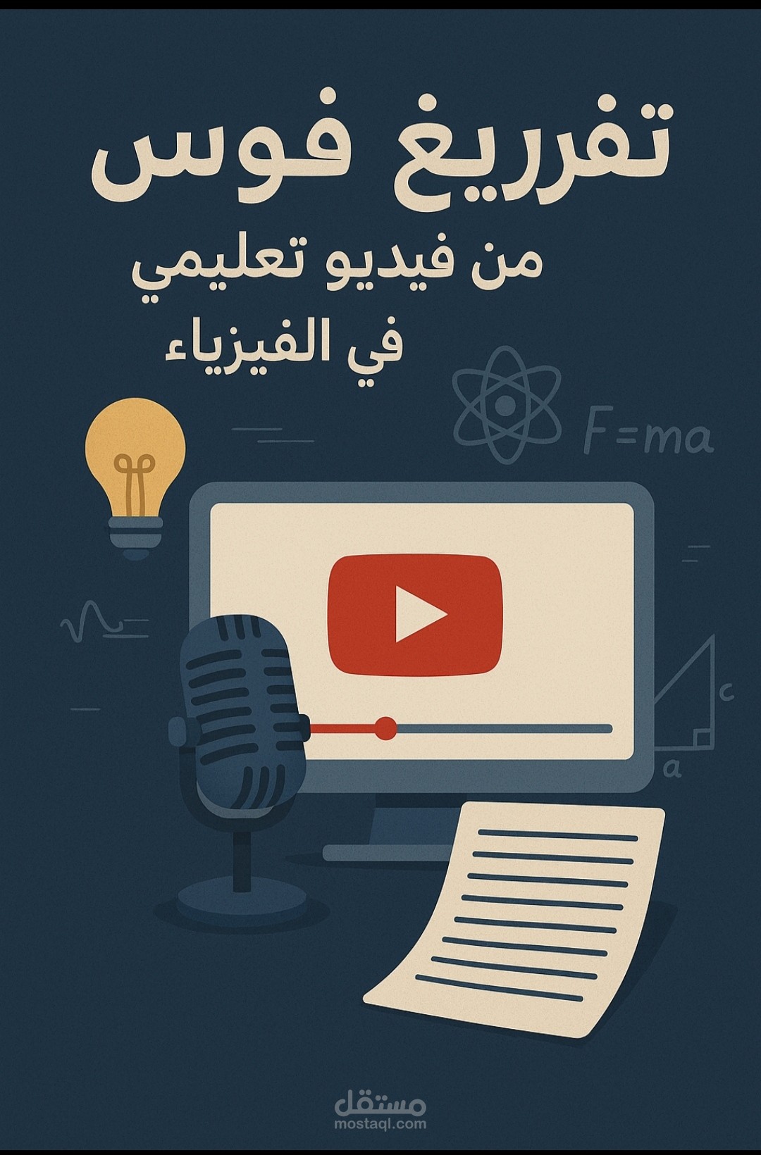 تفريغ محتوى صوتي باللغة العربية إلى نص مكتوب