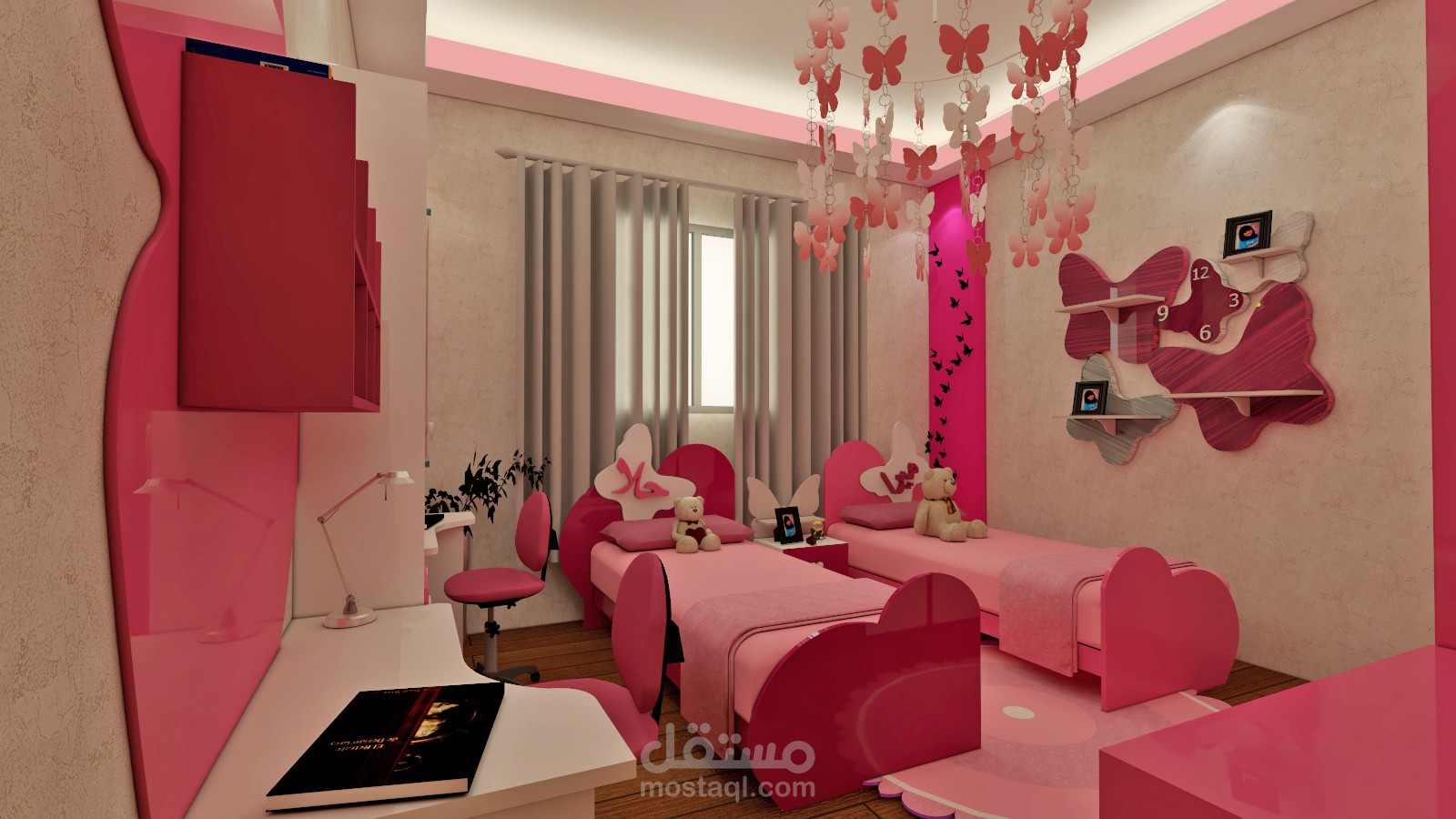 غرفة نوم اطفال(بنات)