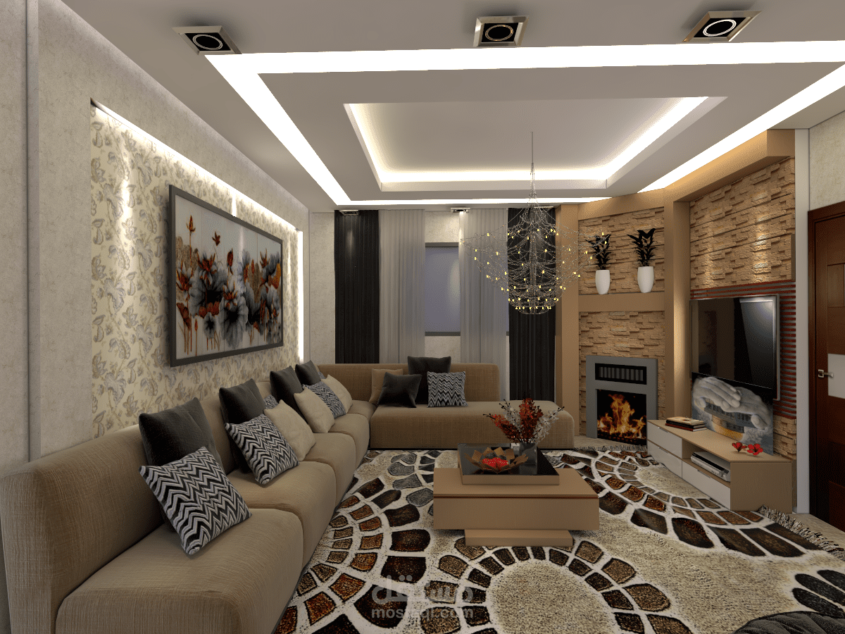 تصميم صالون معيشة مودرن