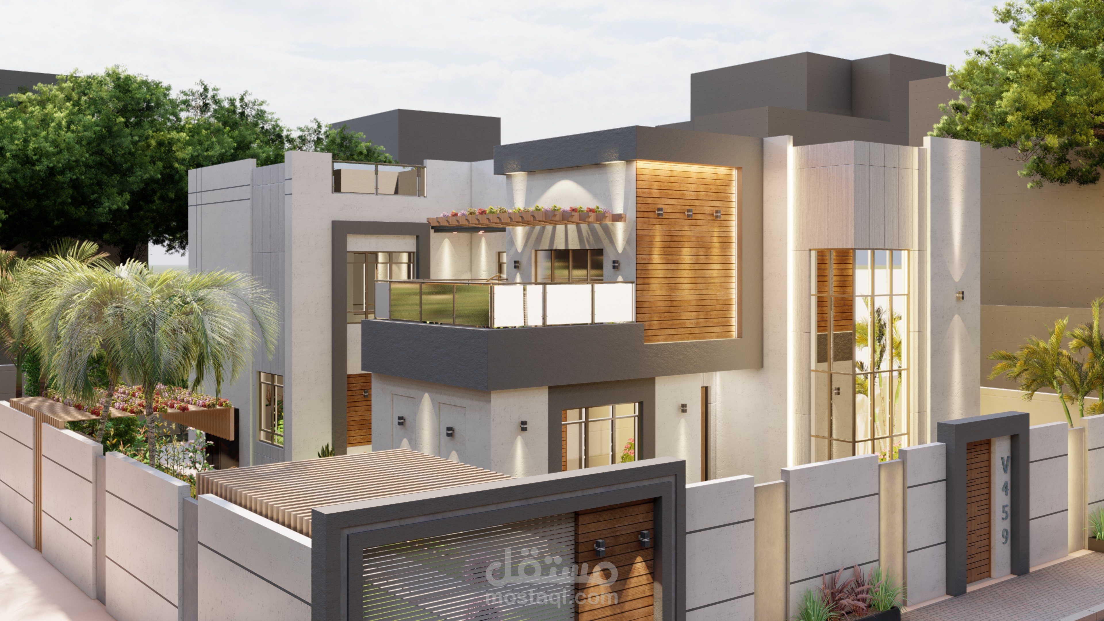 تصميم خارجي لفيلا