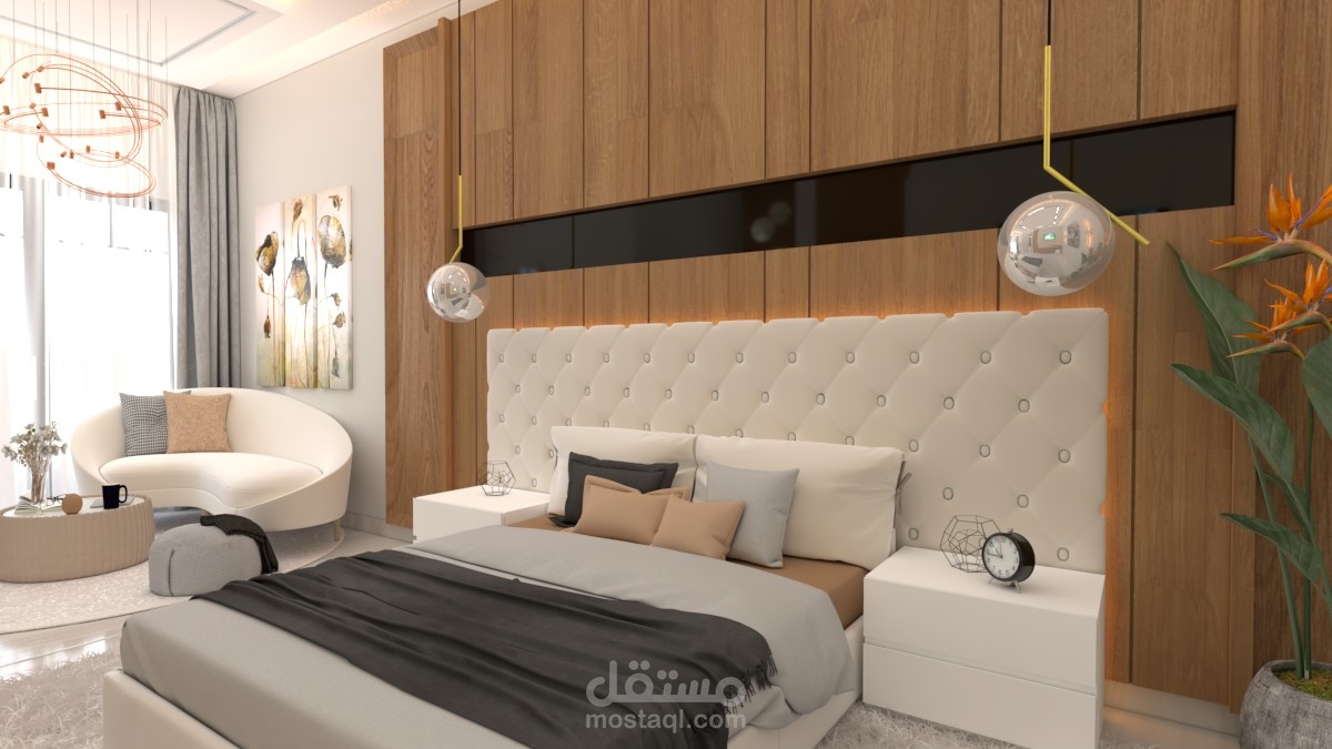 تصميم غرفة نوم رئيسية