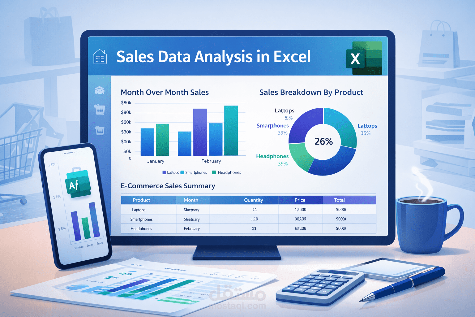 تحليل البيانات باستخدام excel