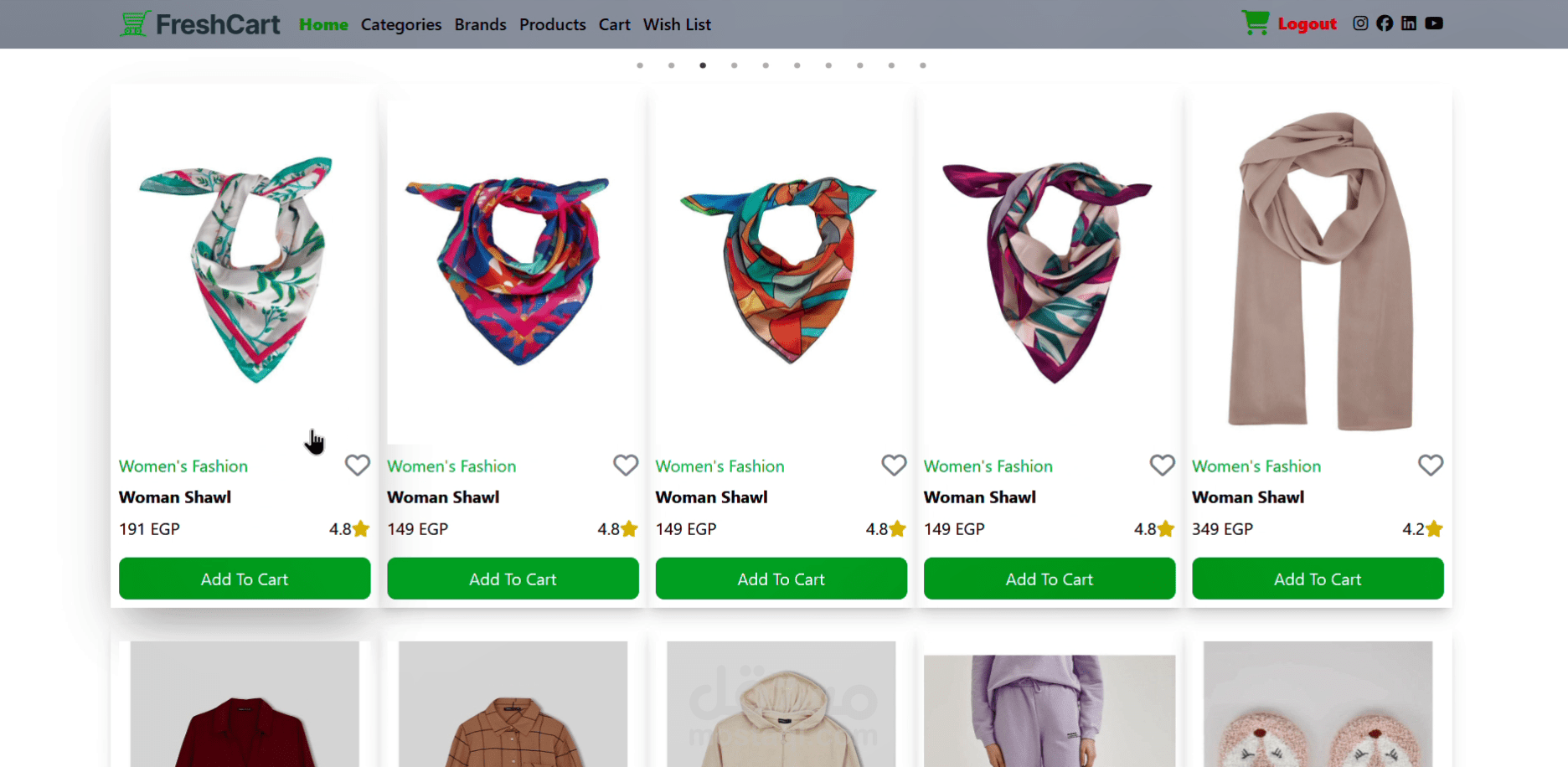 Fresh Cart E-Commerce