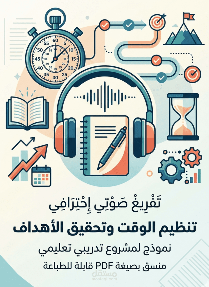 تفريغ صوتي لمقطع تعليمي حول تنظيم الوقت
