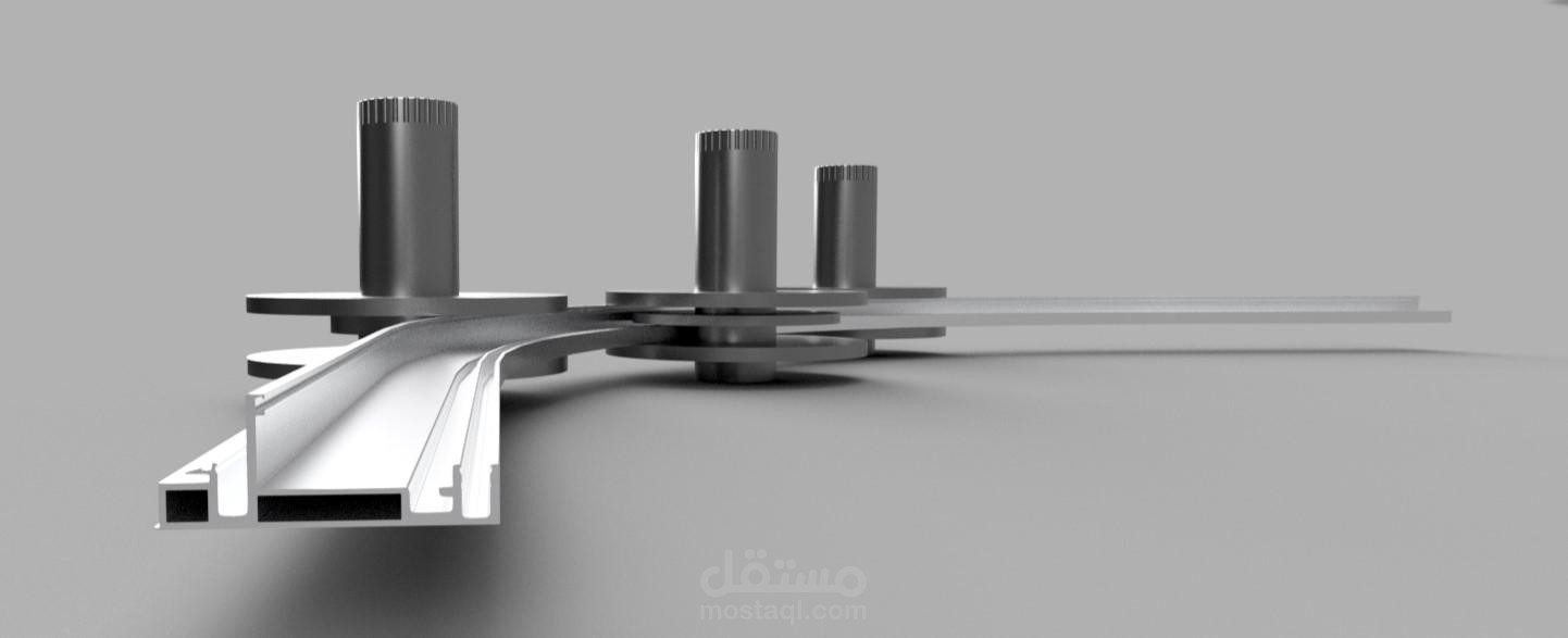 تصميم الادوات اللازمة للف بوفيلات ألمنيوم باستخدام ماكينة لف متطورة من شركة PBT السويسرية