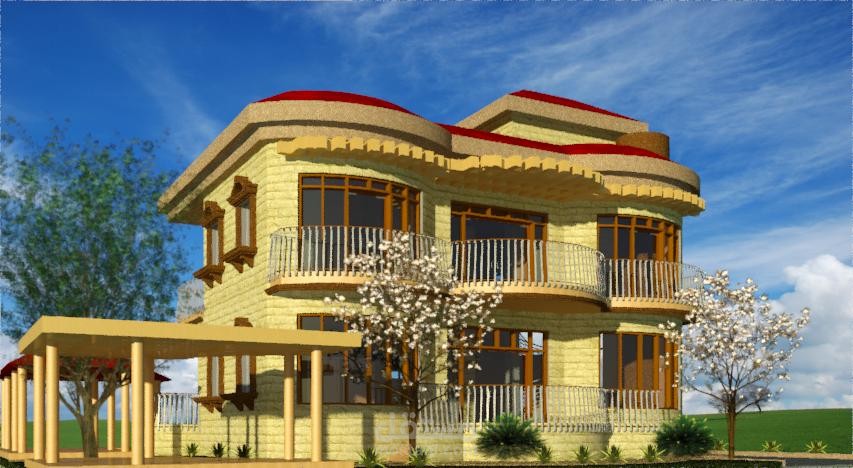 فيلا ريفية على الطراز الكلاسيكي الفرنسي في الساحل السوري