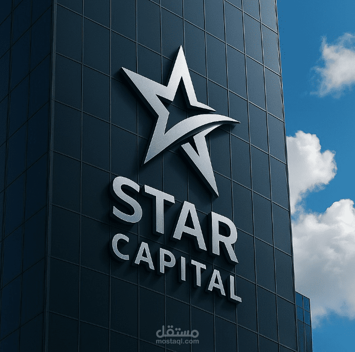 شعار Star Capital – هوية فخمة على ناطحة سحاب