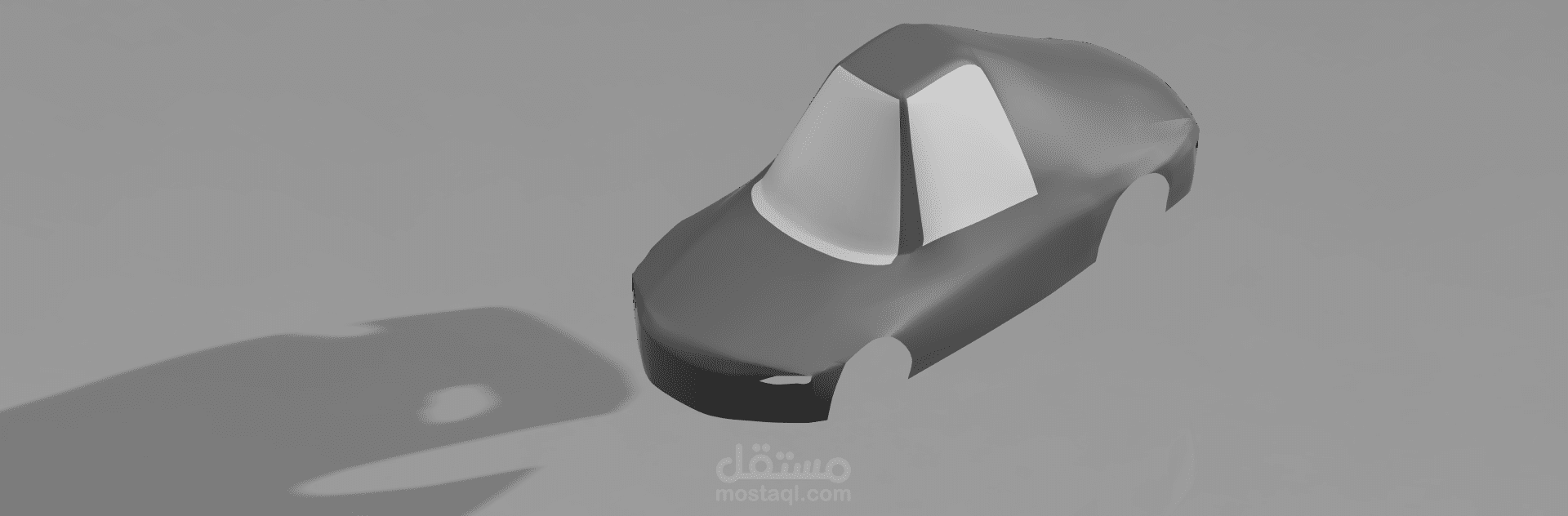 تصميم الهيكل الخارجي الانسيابي (Body Shell) لسيارة سباق