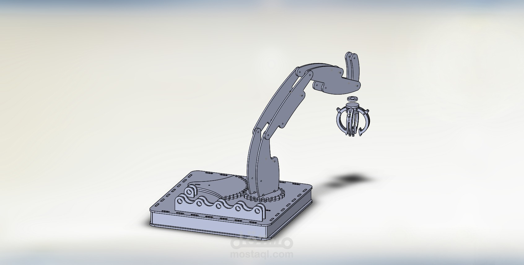 تصميم قابض ميكانيكي للروبوت (Robotic Gripper) - مسابقة IEEE
