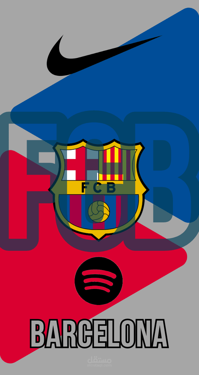 تصميم فريق برشلونه