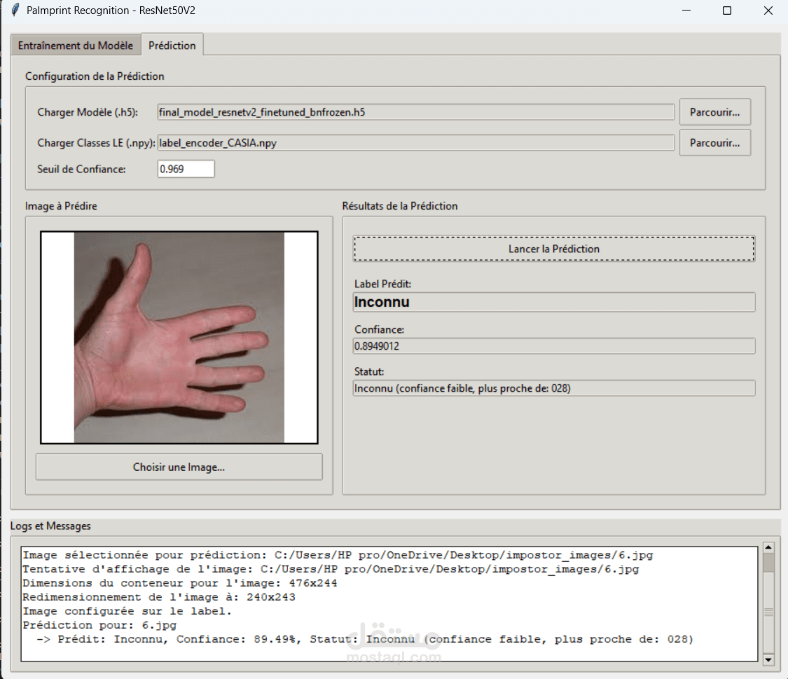 AI Palmprint Identification