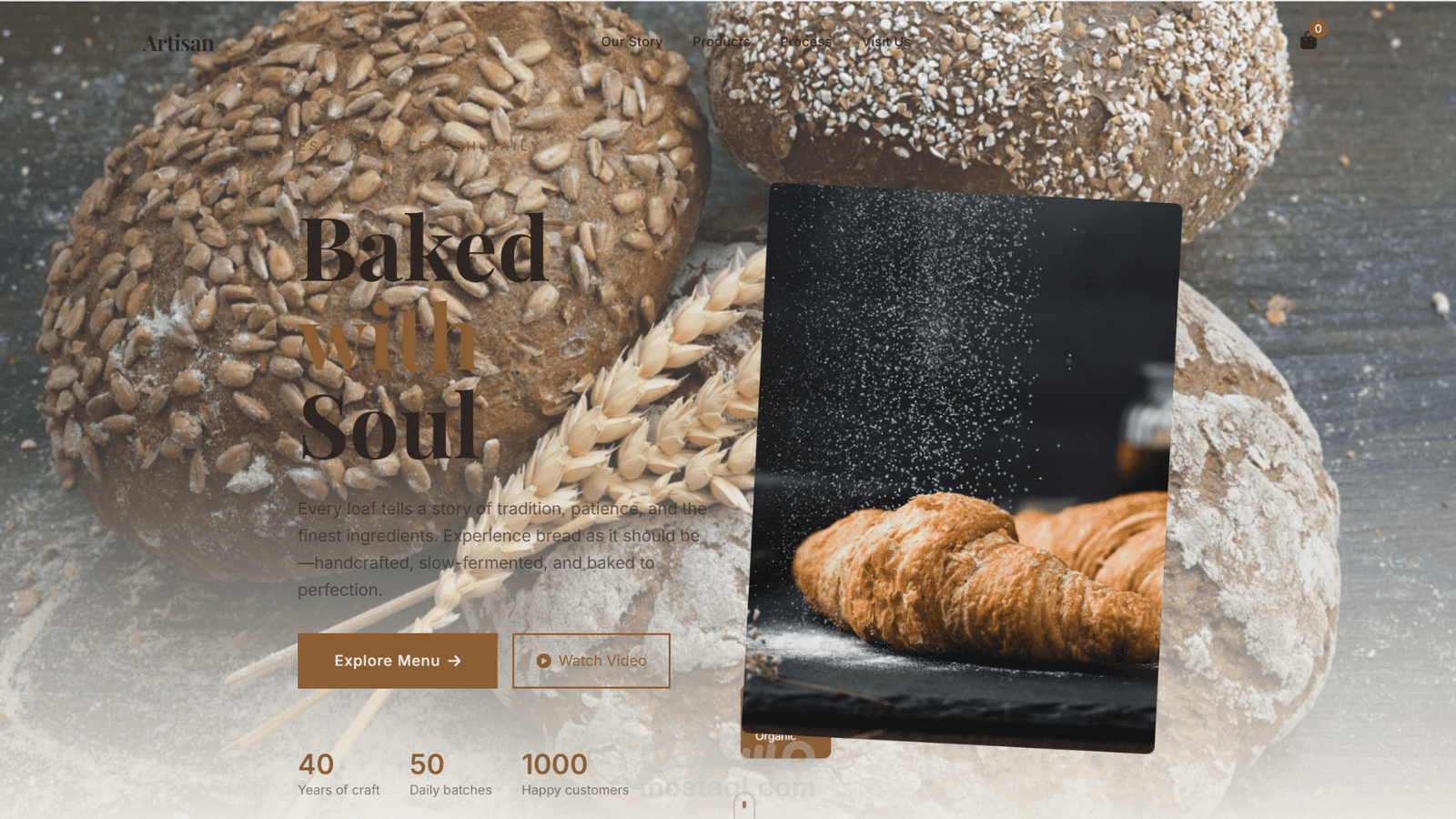 Interactive Bakery Website