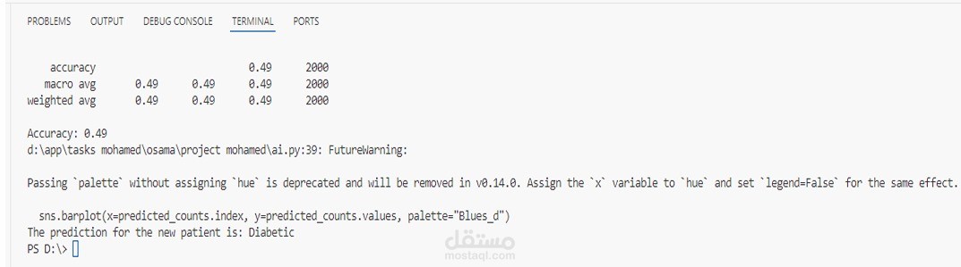 عبارة عن برزنتيشن لي تصنيف مرض سكر