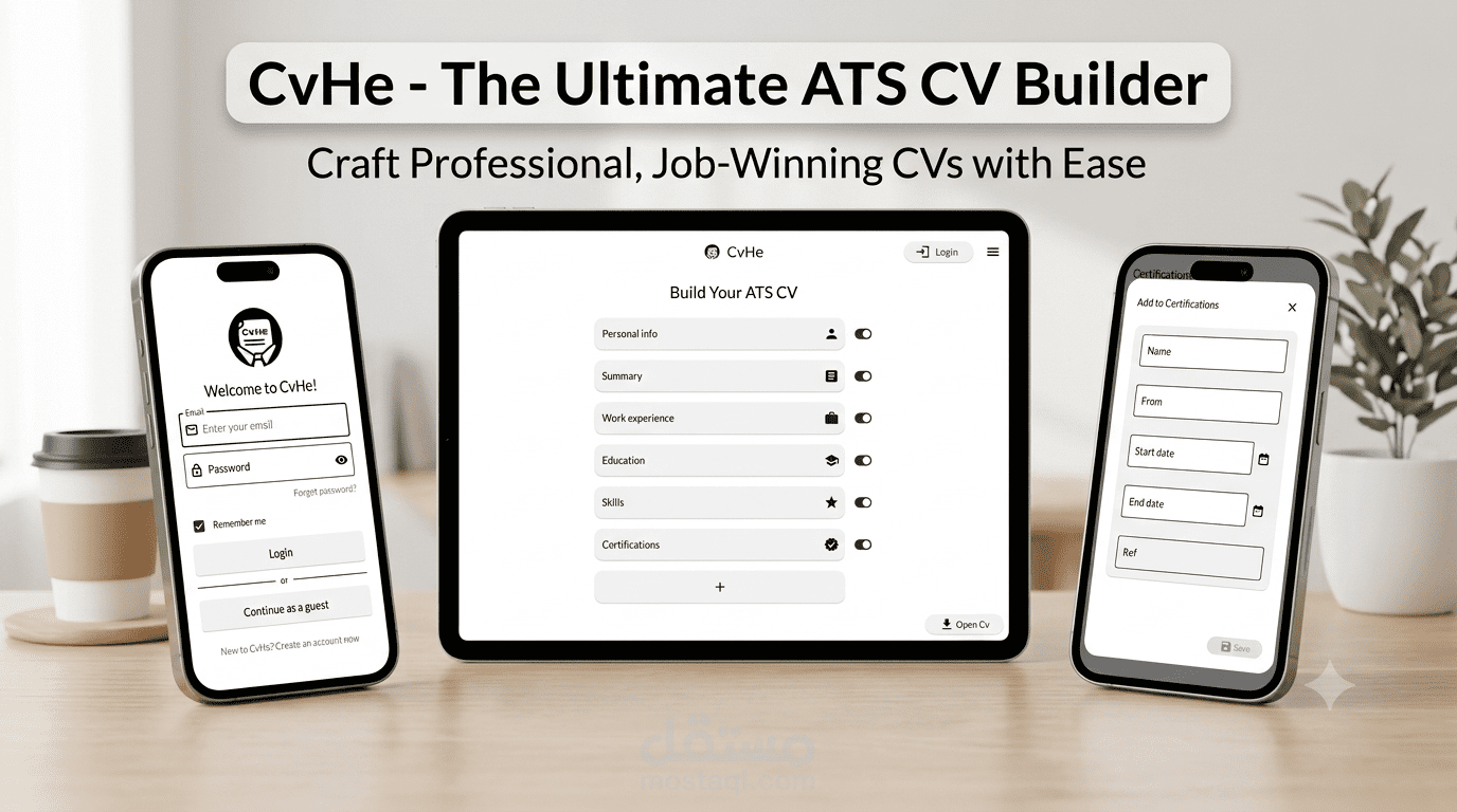 CvHe: CV builder web app
