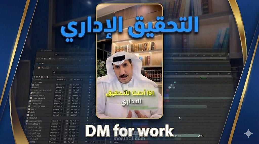 مونتاج فيديو اعلاني لمكتب محاماه