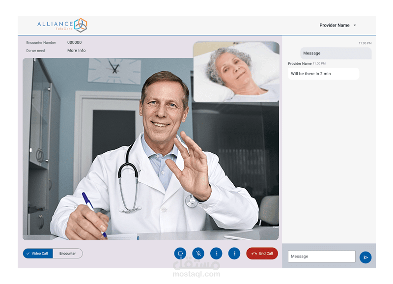 منصة طبية للتطبيب عن بعد وربطها بأنظمة السجلات الطبية