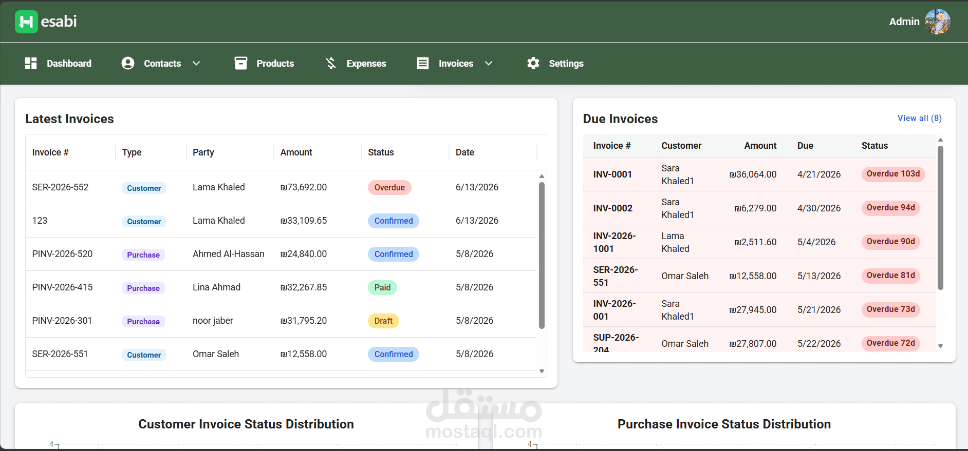 Hesabi – Full-Stack Accounting & Invoicing Web Application