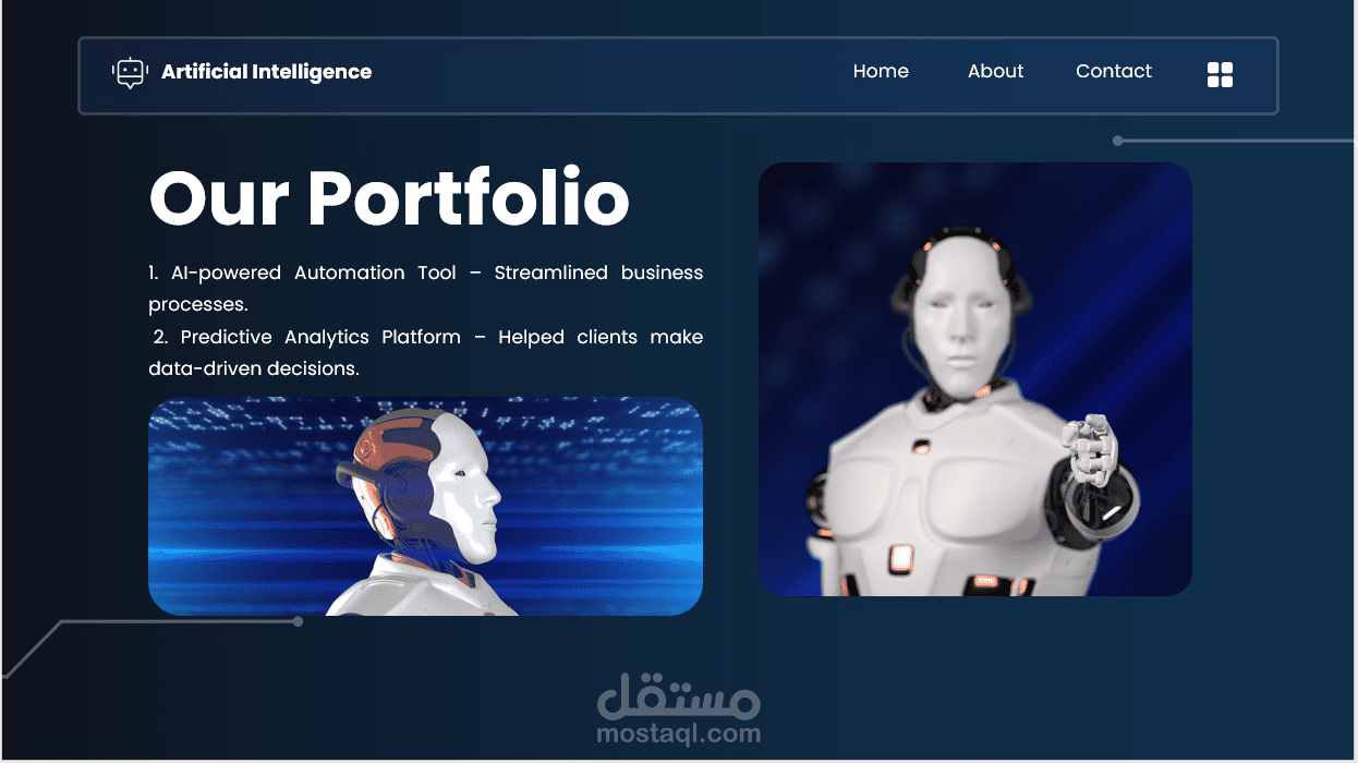تصميم عروض PowerPoint احترافية عن الذكاء الاصطناعي (AI) جاهزة للعرض