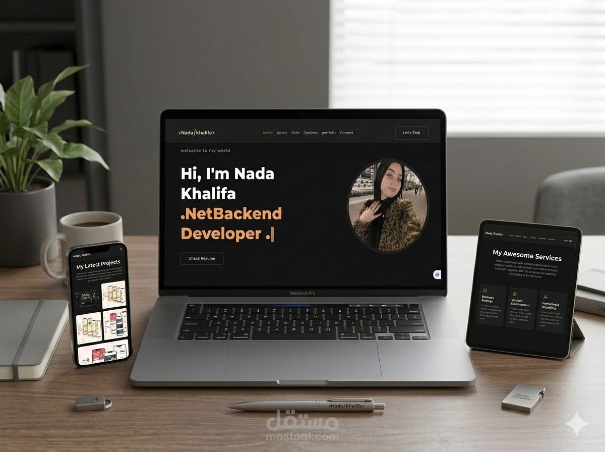 تصميم بورتفوليو احترافي يبرز شغلك سواء كموقع أو ملف PDF