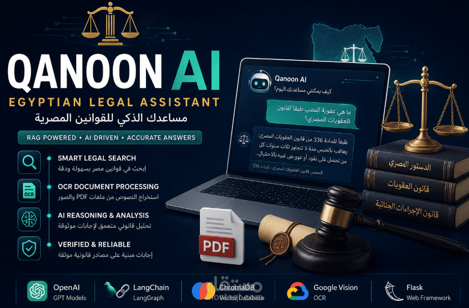 AI Legal Assistant for Egyptian Laws using RAG and LLMs