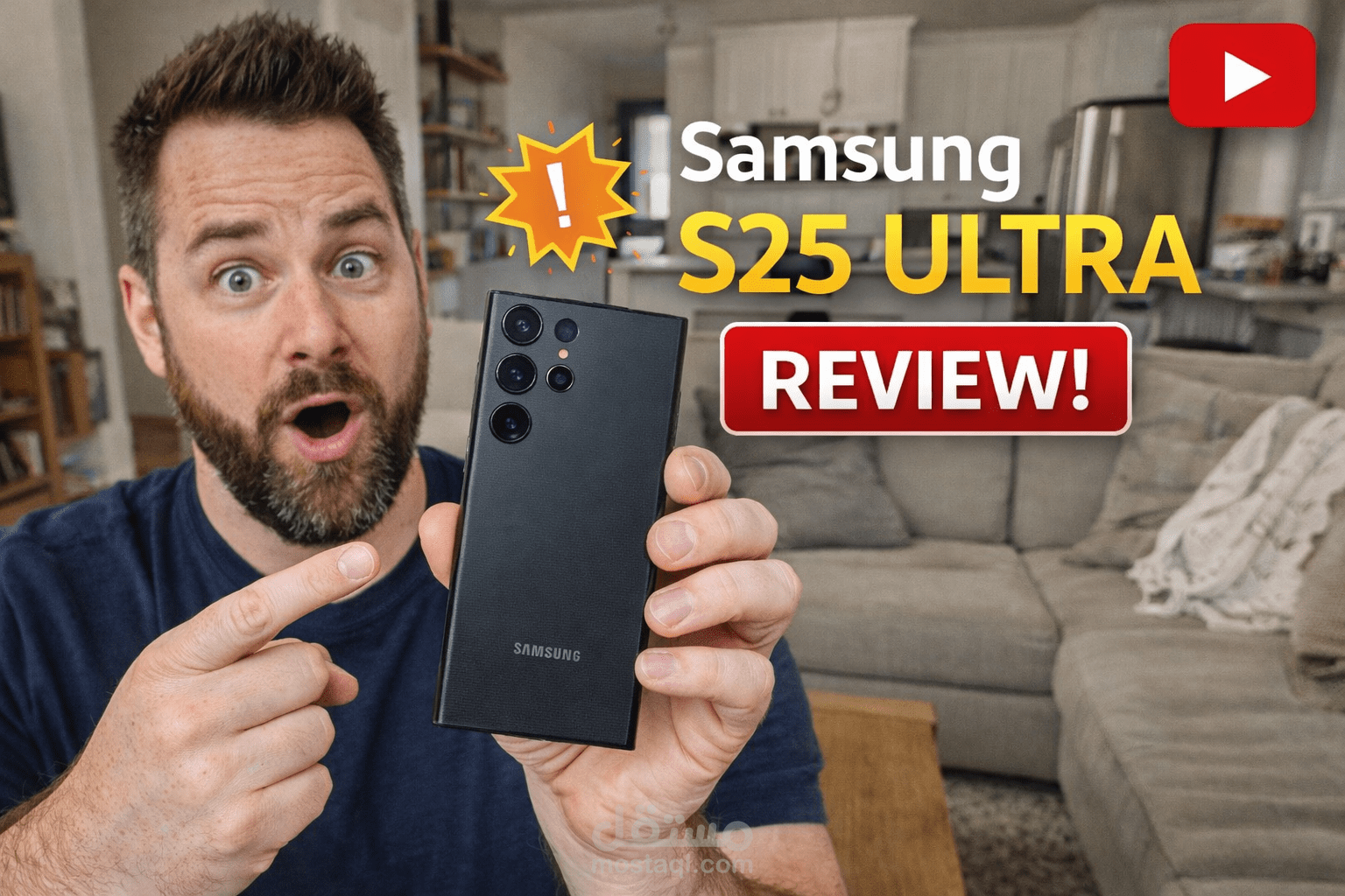 تصميم صورة مصغرة لمراجعة سامسونج S25 ألترا