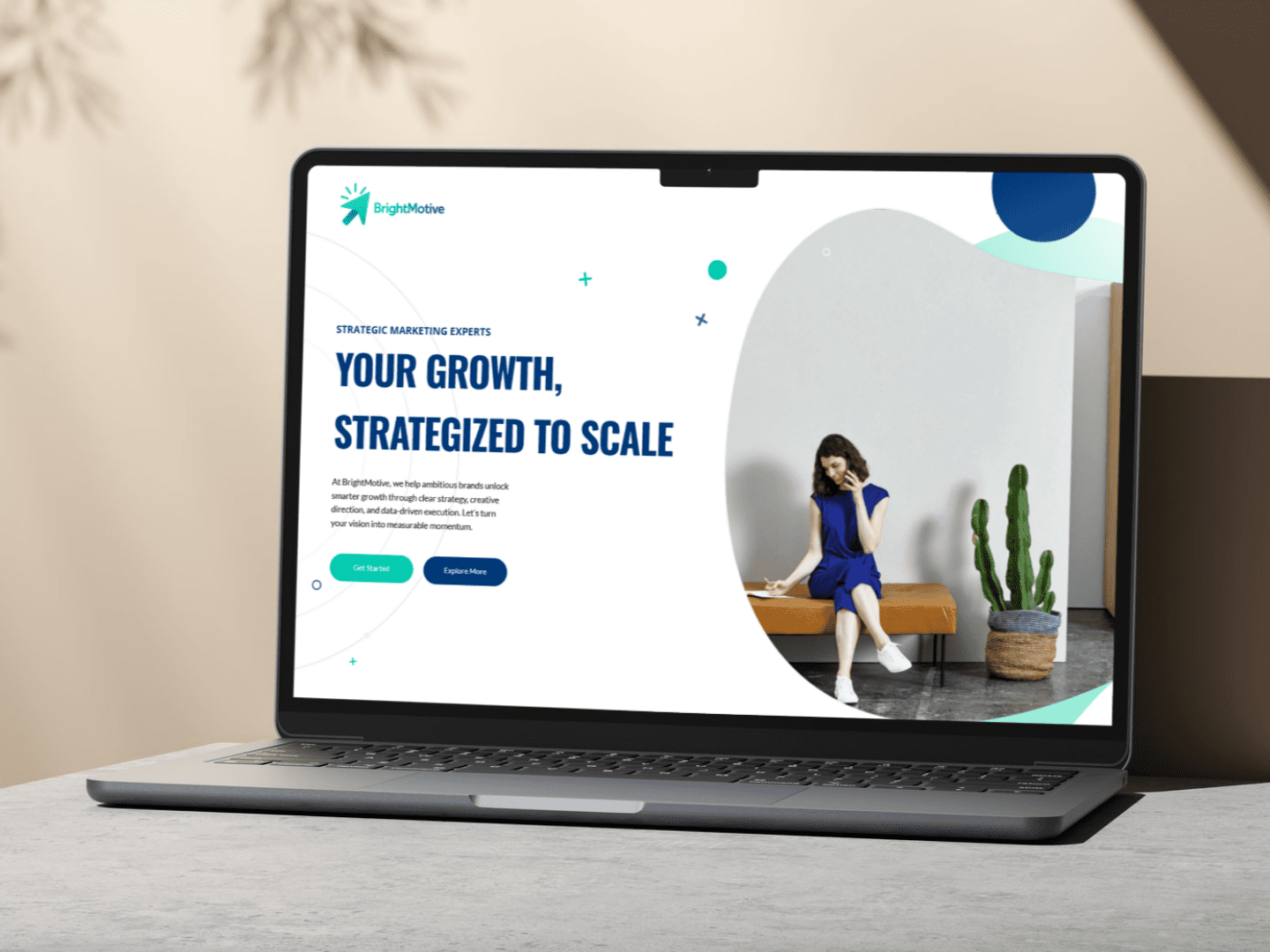 موقع تعريفي لشركة استشارات تسويقية