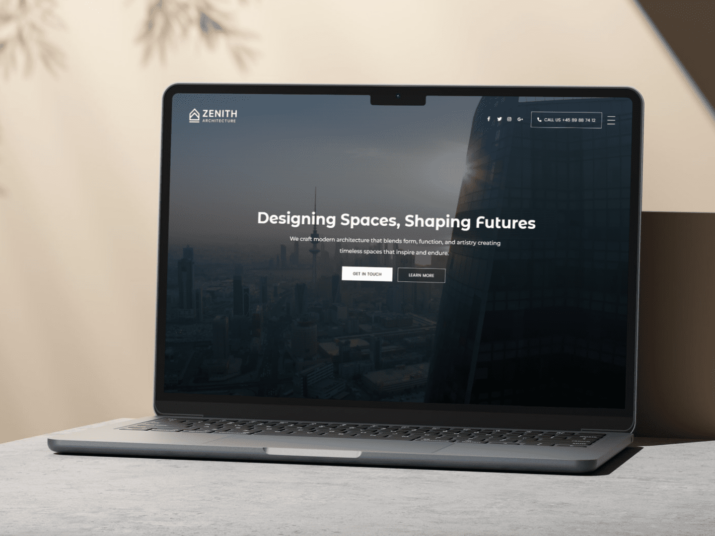 موقع تعريفي لشركة تصميمات هندسية