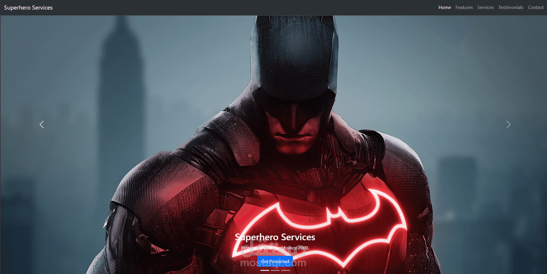 superheros services template