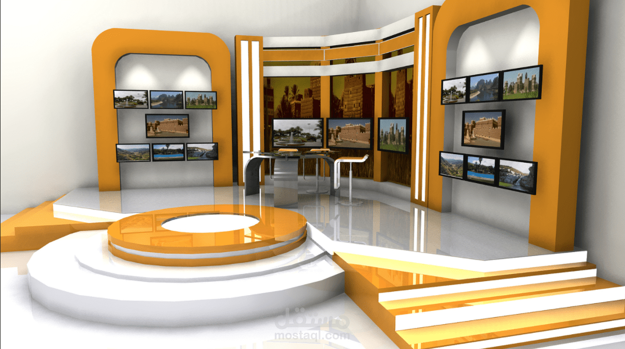 ديكور قناة  تلفزيونية