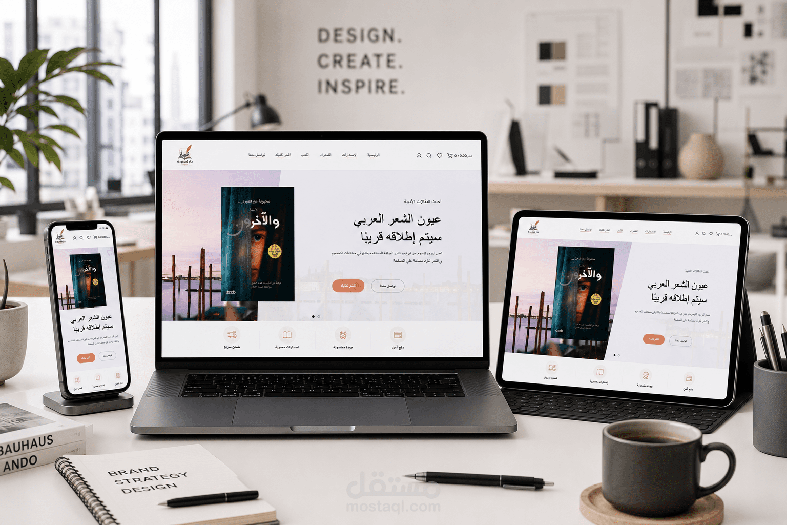 متجر إلكتروني يتيح تصفح وشراء الكتب بسهولة.