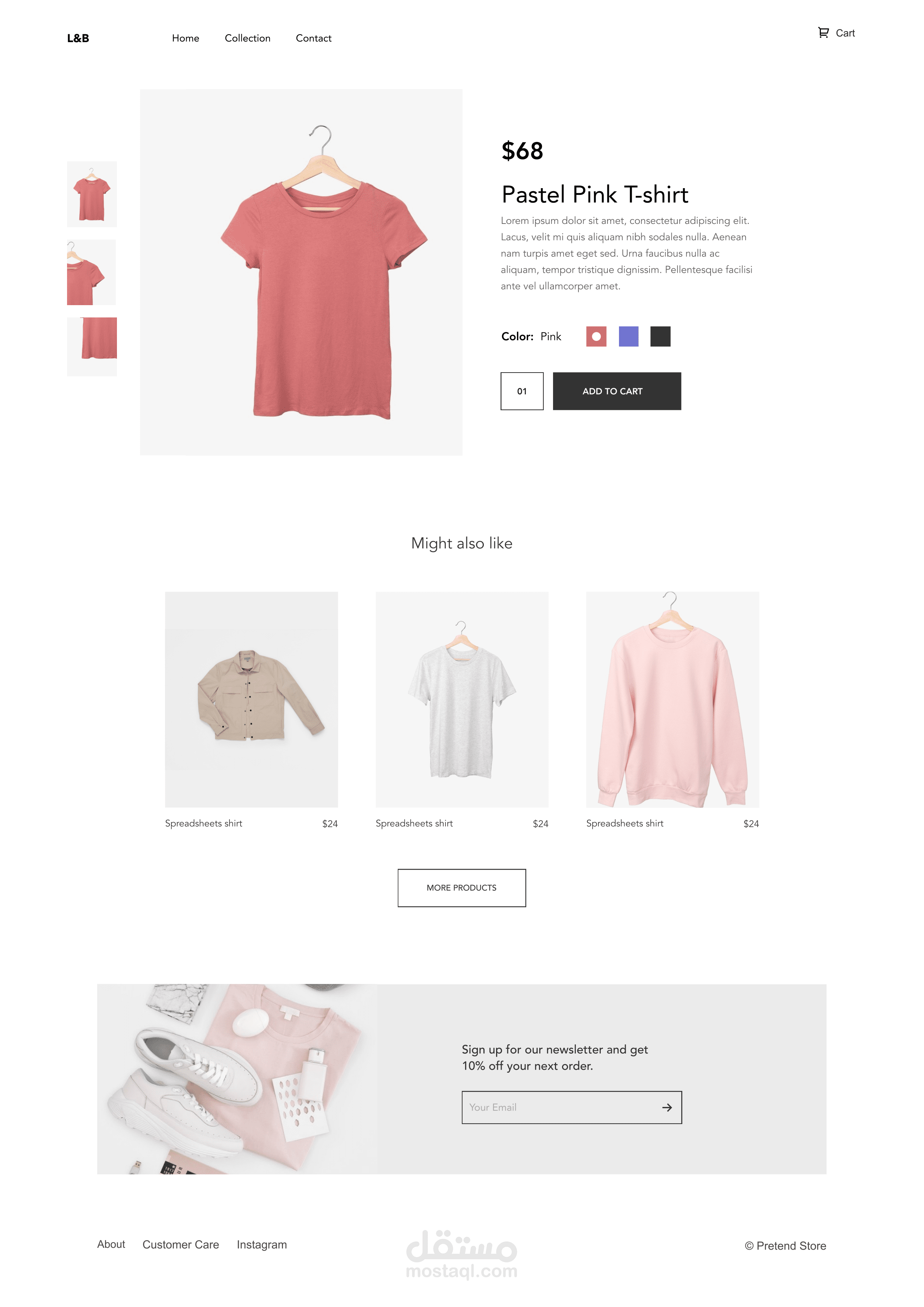 تصميم صفحة منتج احترافية لمتجر إلكتروني (E-commerce UI)