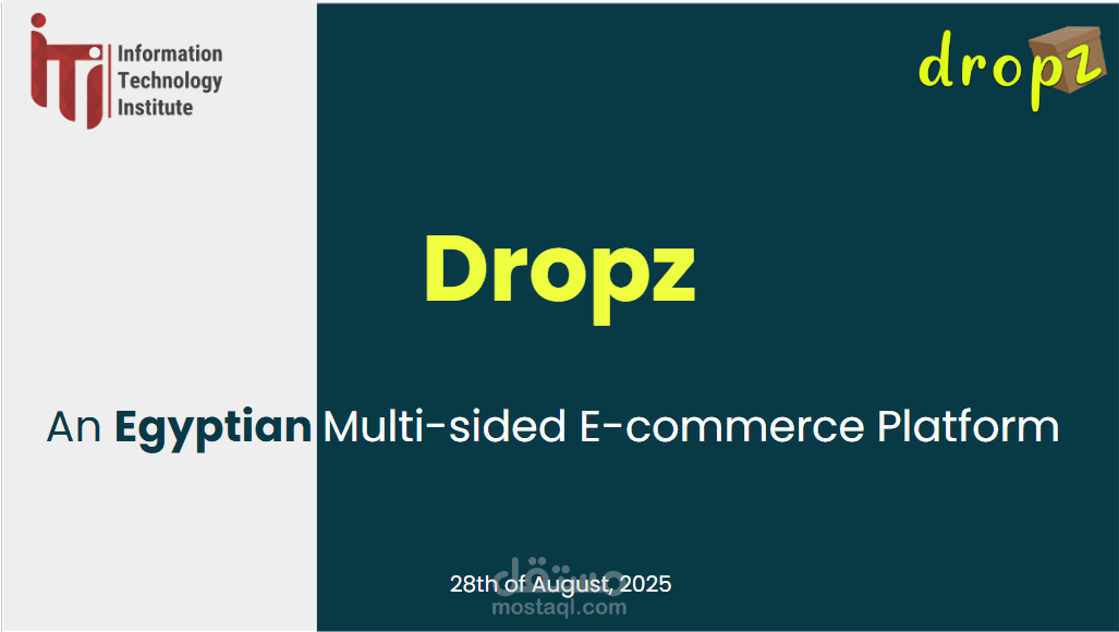 Dropz - Multi-sided E-Commerce platform