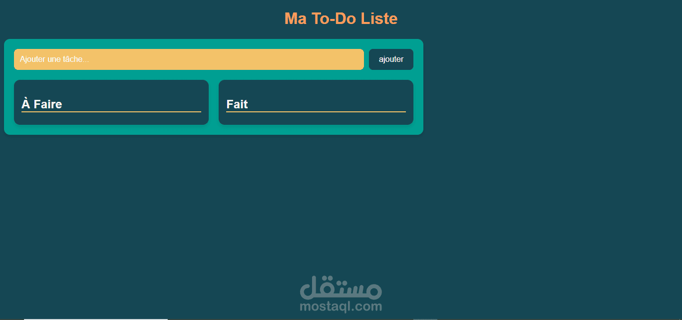 Ma To-Do Liste