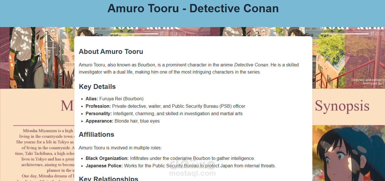 Amuro Tooru - Detective Conan