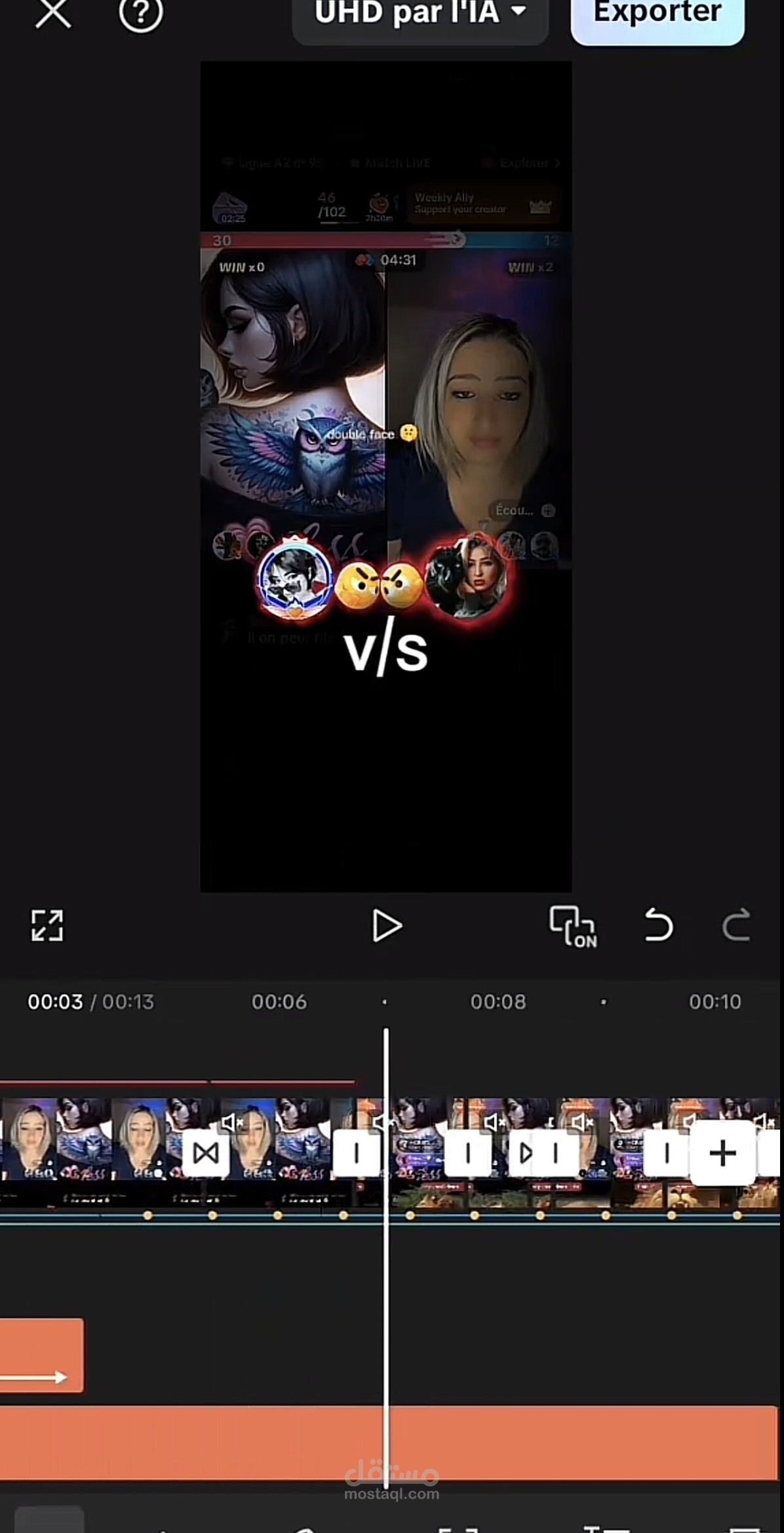 تصميم فيديو لجولة أو ماتش ليه علاقة بالتيك توك