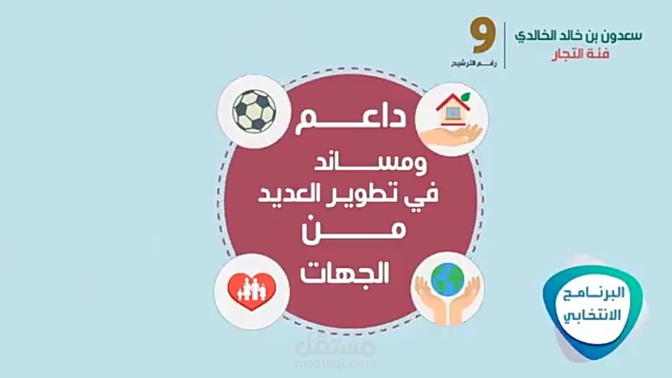 موشن جرافيك انتخابات الغرفة التجارية بالقطيف بالسعودية