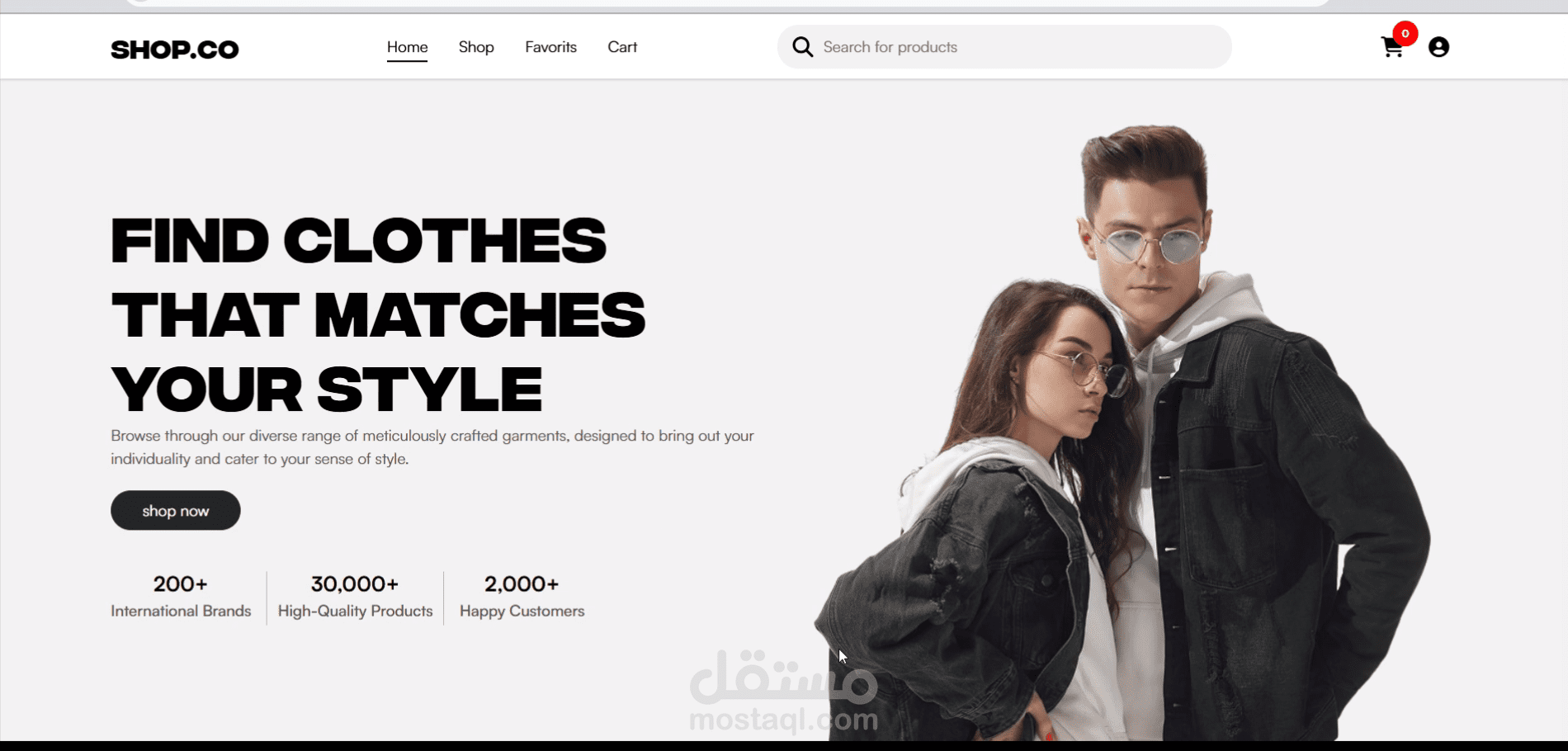 Shop.Co — متجر إلكتروني مع استخدام ai agent