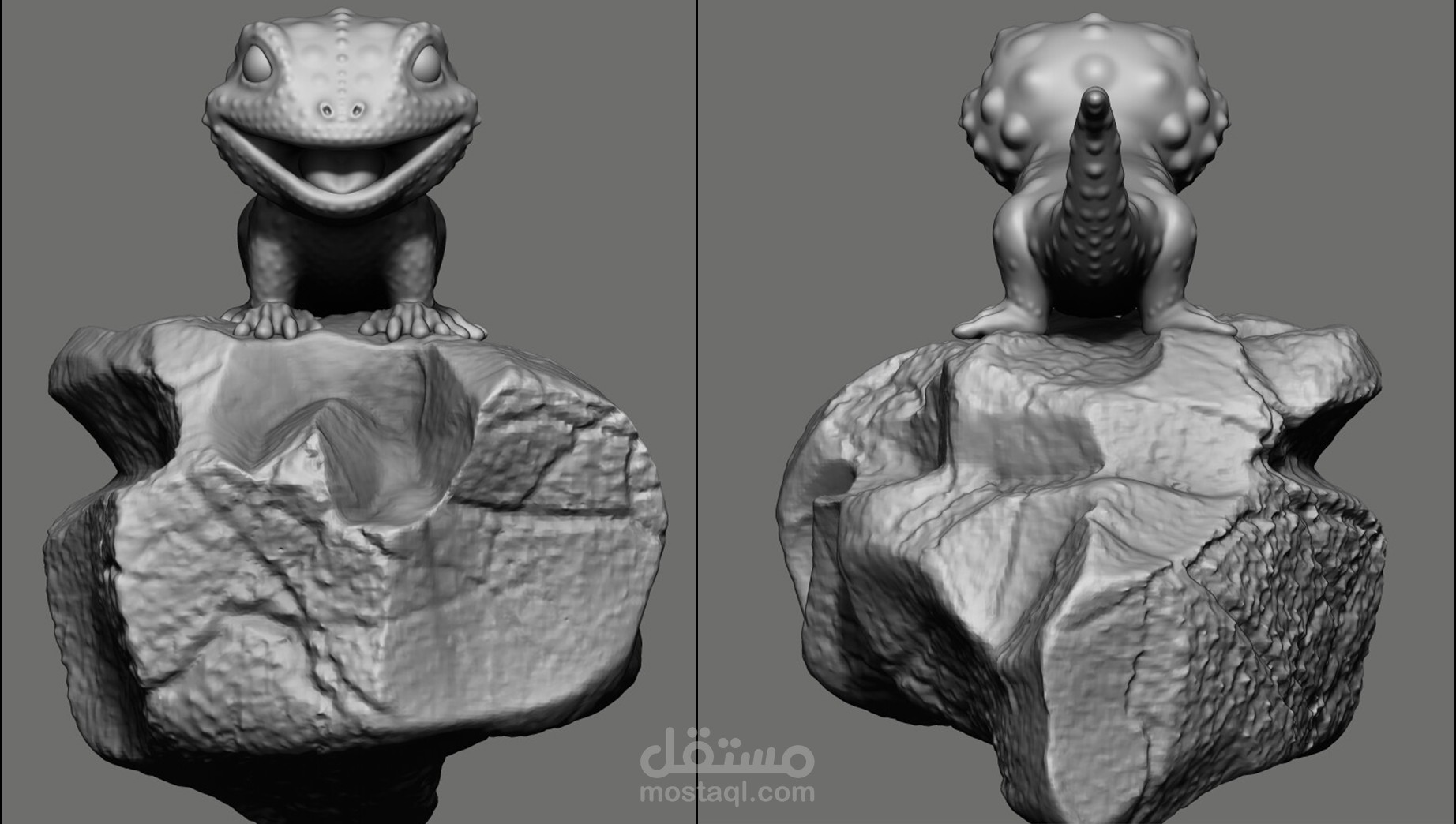 Stylized Gecko - سحليه كرتونيه (وزغة كرتونية )