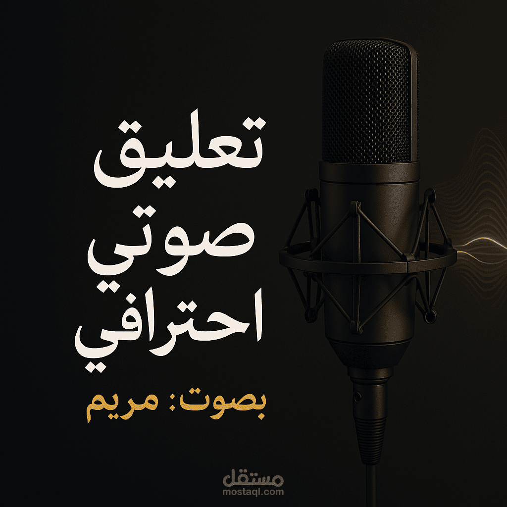 تعليق صوتي اعلاني باللغة العربية الفصحى