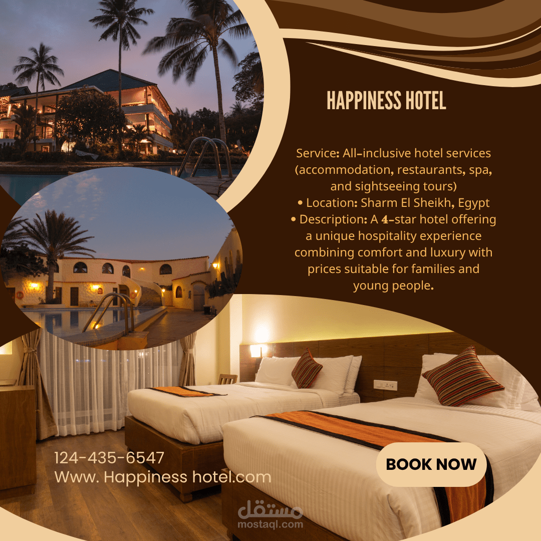 تصميم سوشيال ميديا احترافي وجذاب للسياحه