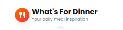 تطبيق ويب “What’s For Dinner” لاكتشاف وصفات العشاء بشكل تفاعلي