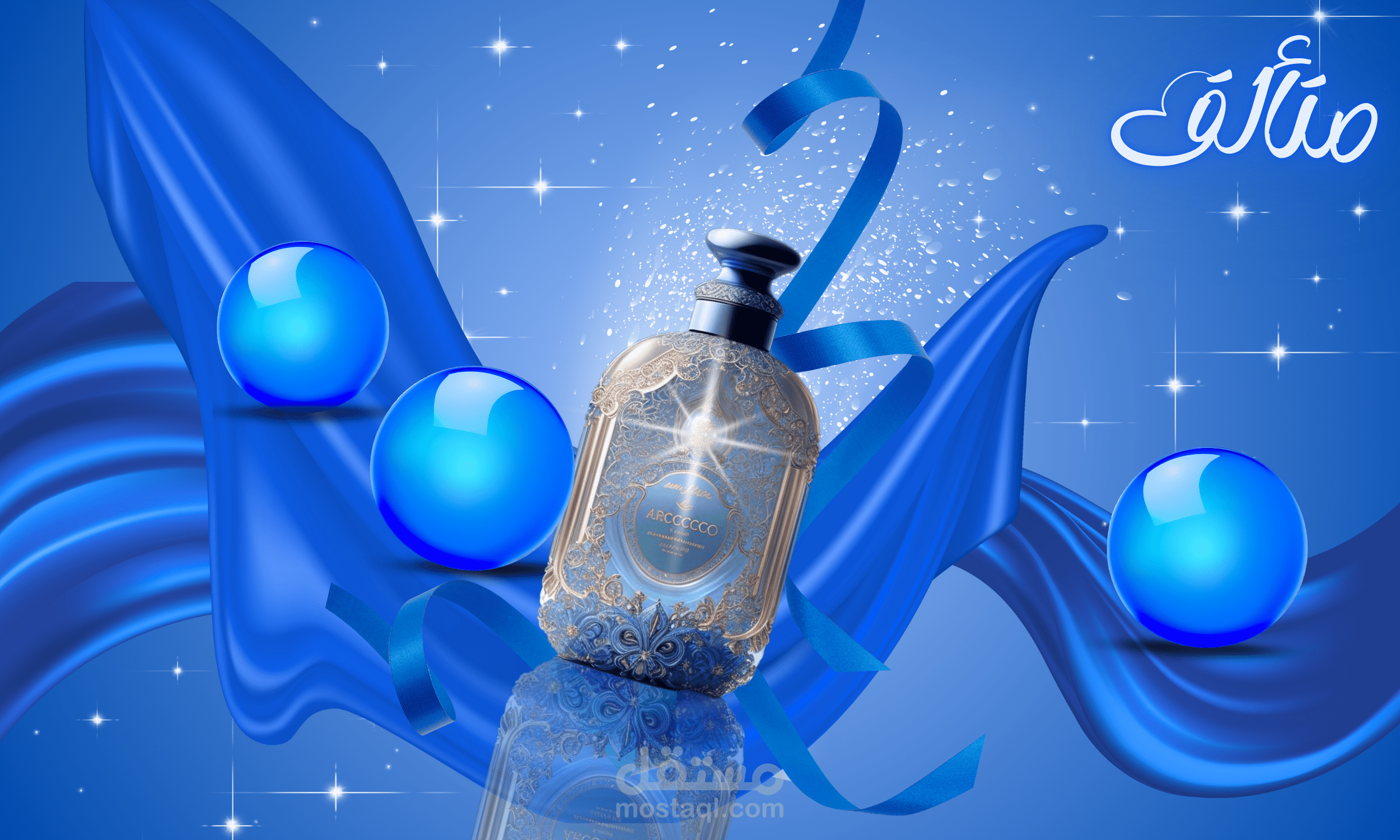 تصميم إعلان احترافي وجذاب لعطر فاخر | صور ومنشورات سوشيال ميديا