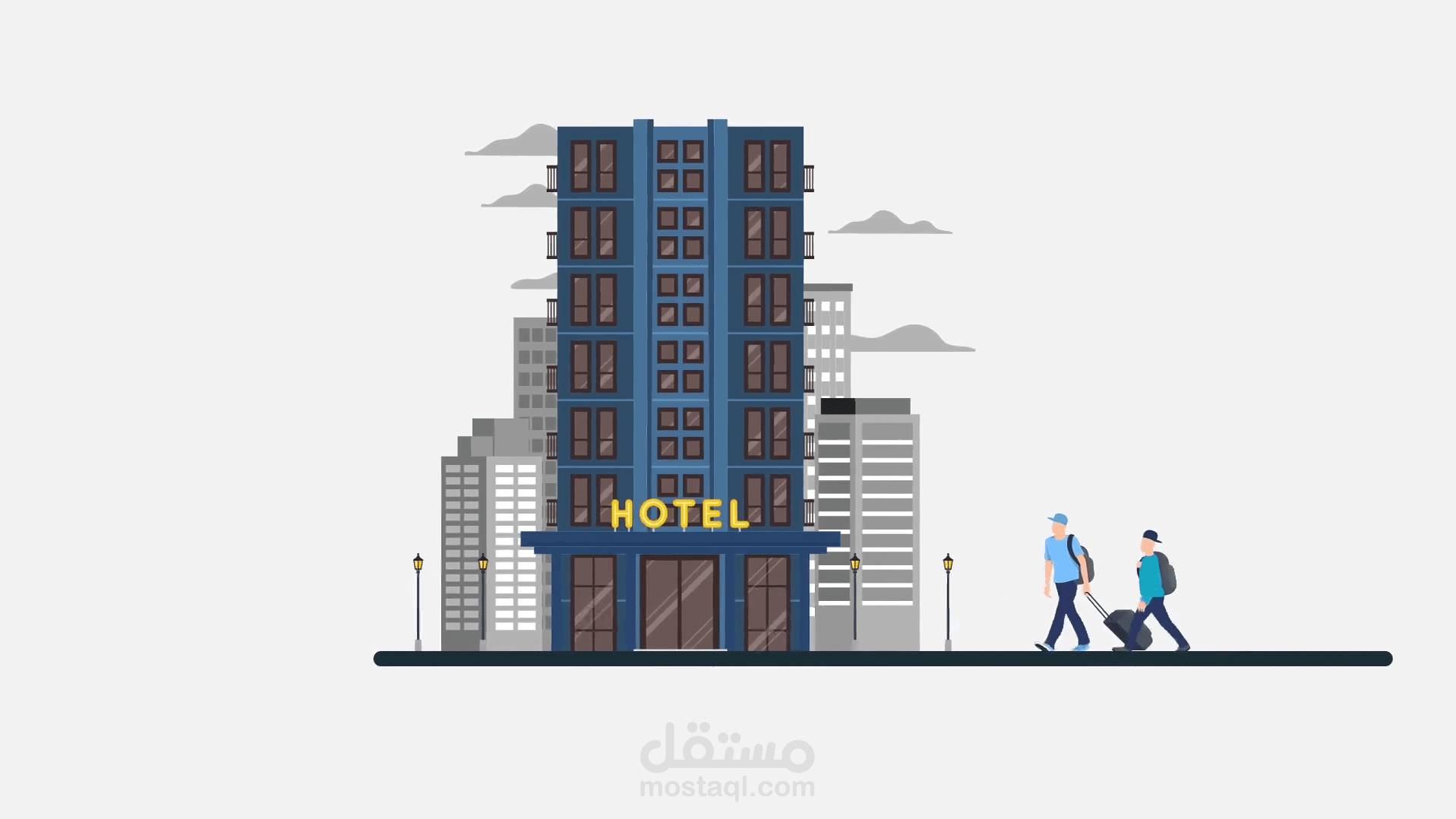 فيديو موشن جرافيك لشركة سياحة