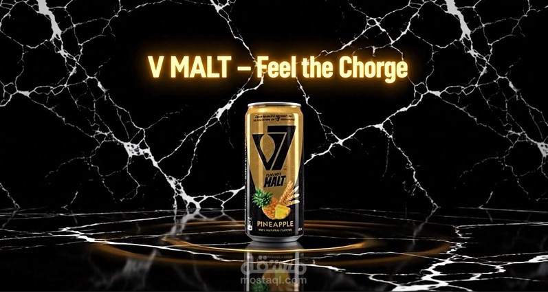 إعلان سينمائي قصير لمشروب V-Malt بتقنية الذكاء الاصطناعي (AI Cinematic Ad)