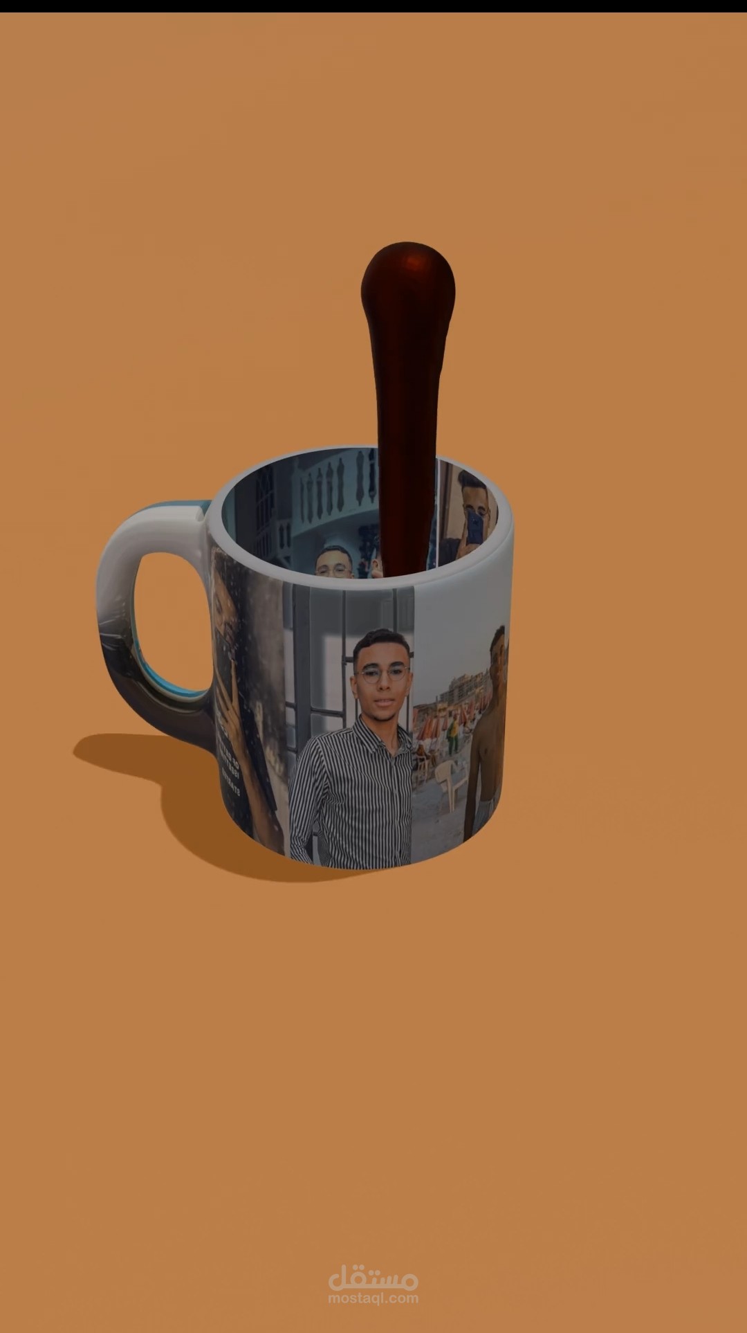 مشروع تصميم مق قهوة (Coffee Mug 3D Model)