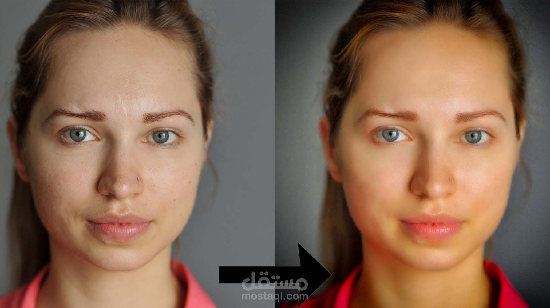 تعديل صور احترافي – إزالة العيوب وتصحيح الإضاءة والألوان