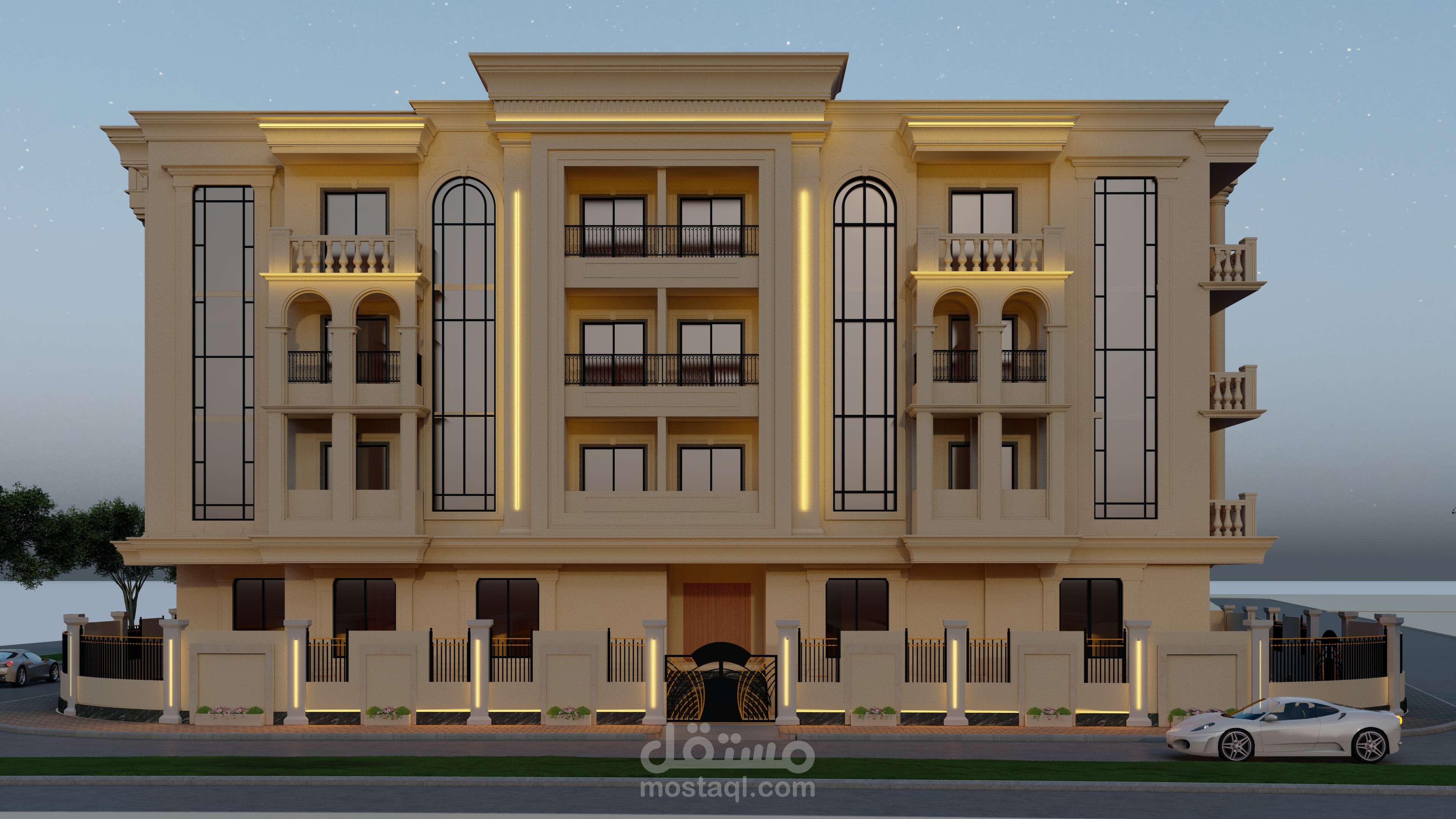 New classic residential building