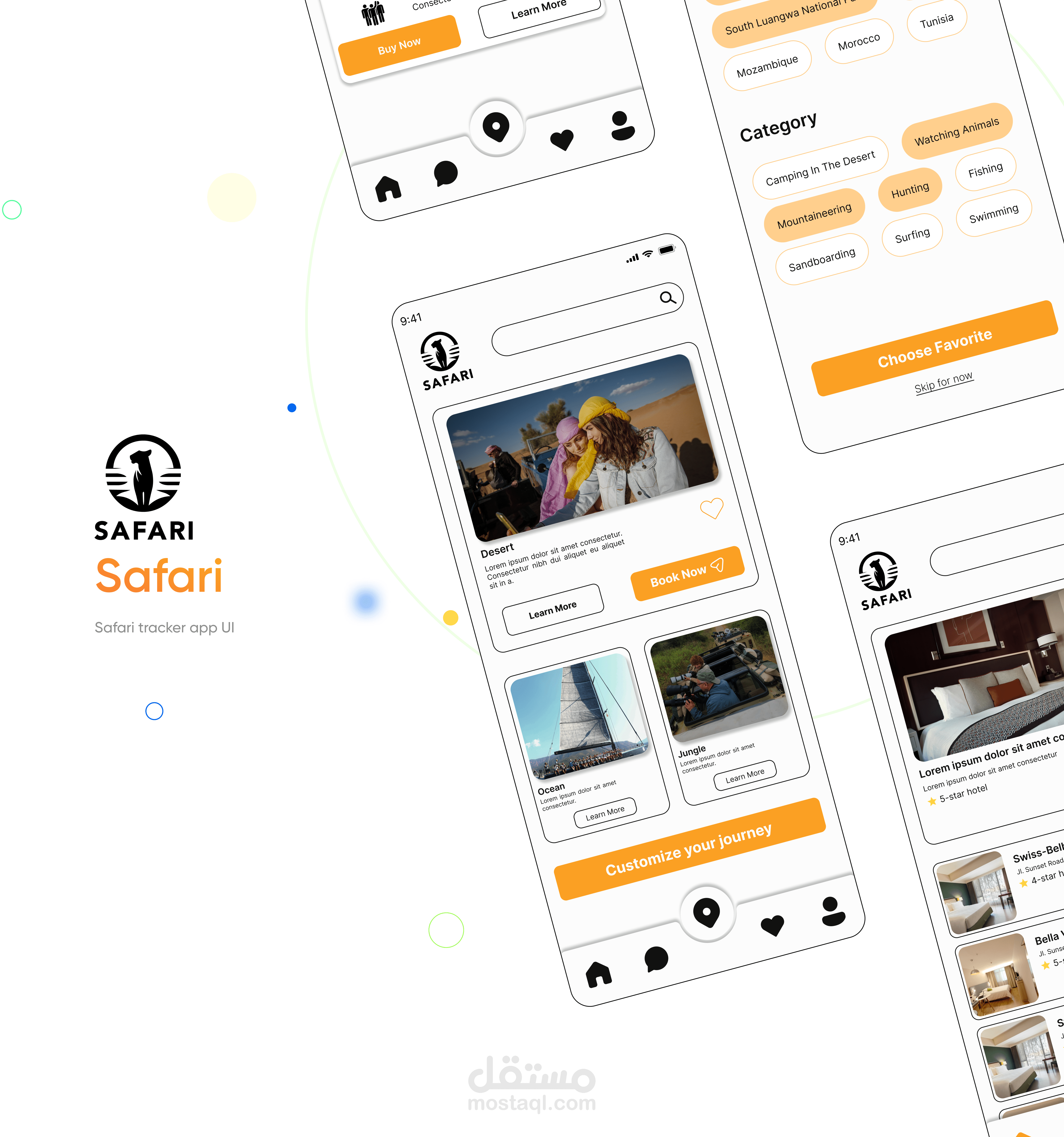 Safari Website & Mobile App Prototype