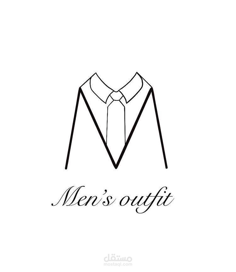 تصميم شعار logo لمتجر للملابس الرجالية